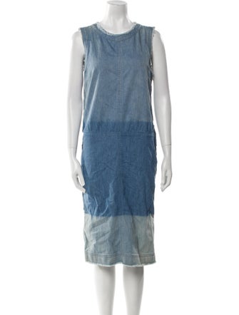 Tom Ford Scoop Neck Midi Length Dress