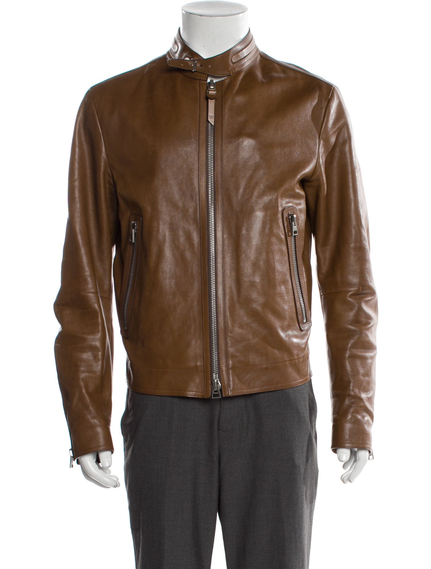 Tom Ford Calf Leather Moto Jacket