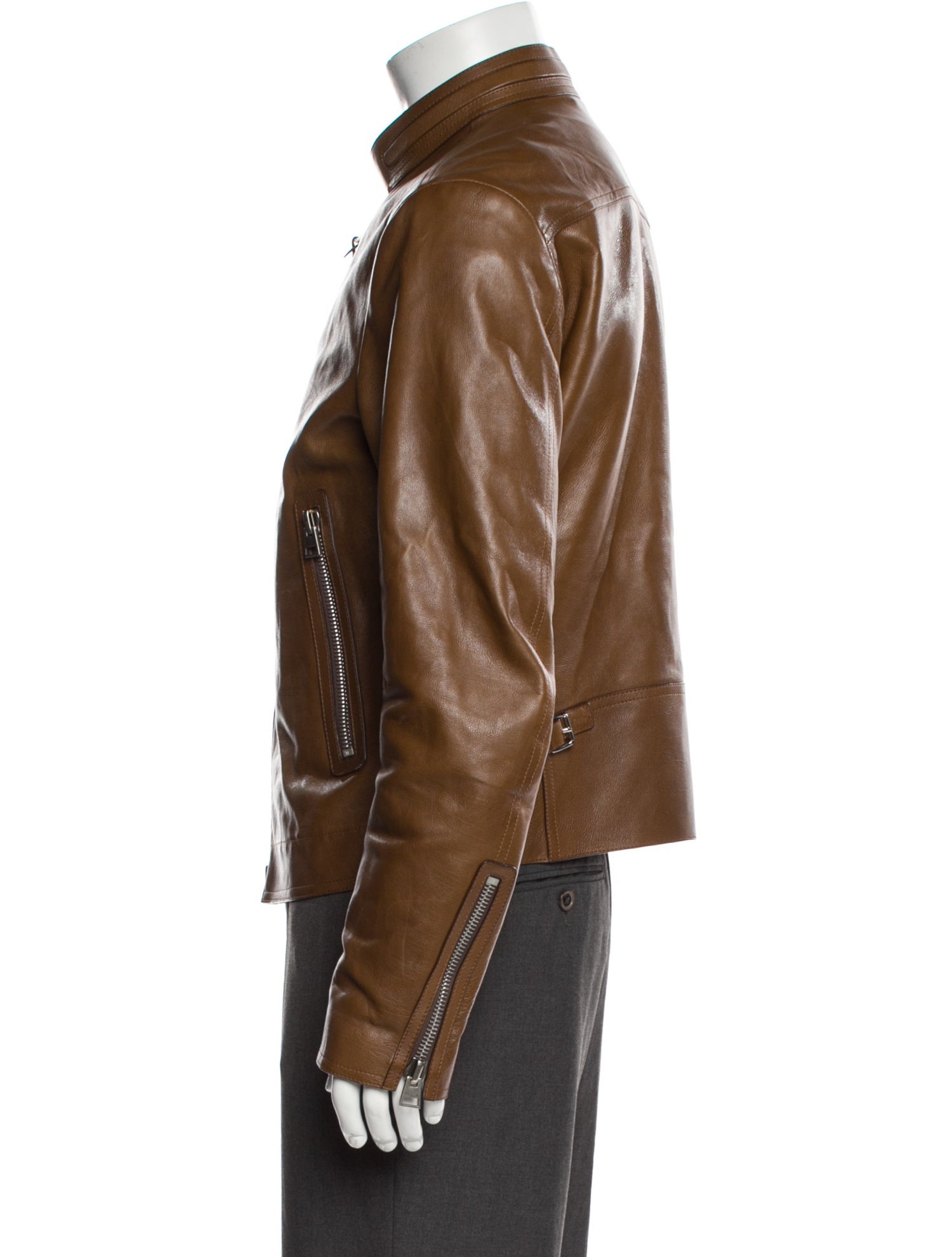 Tom Ford Calf Leather Moto Jacket