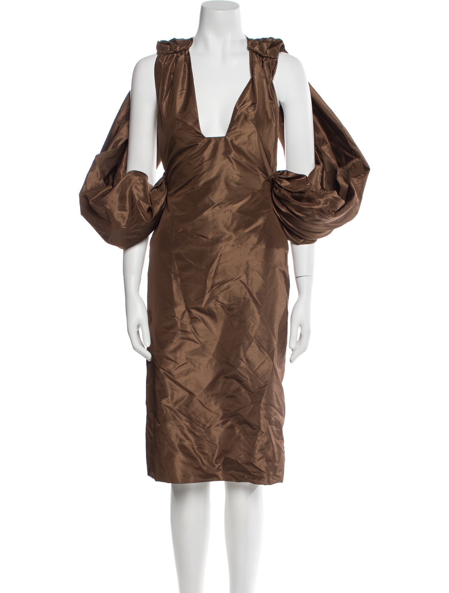 Tom Ford V-Neck Midi Length Dress