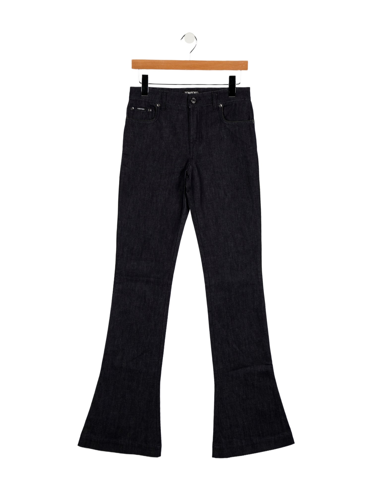 Tom Ford Mid-Rise Wide Leg Jeans