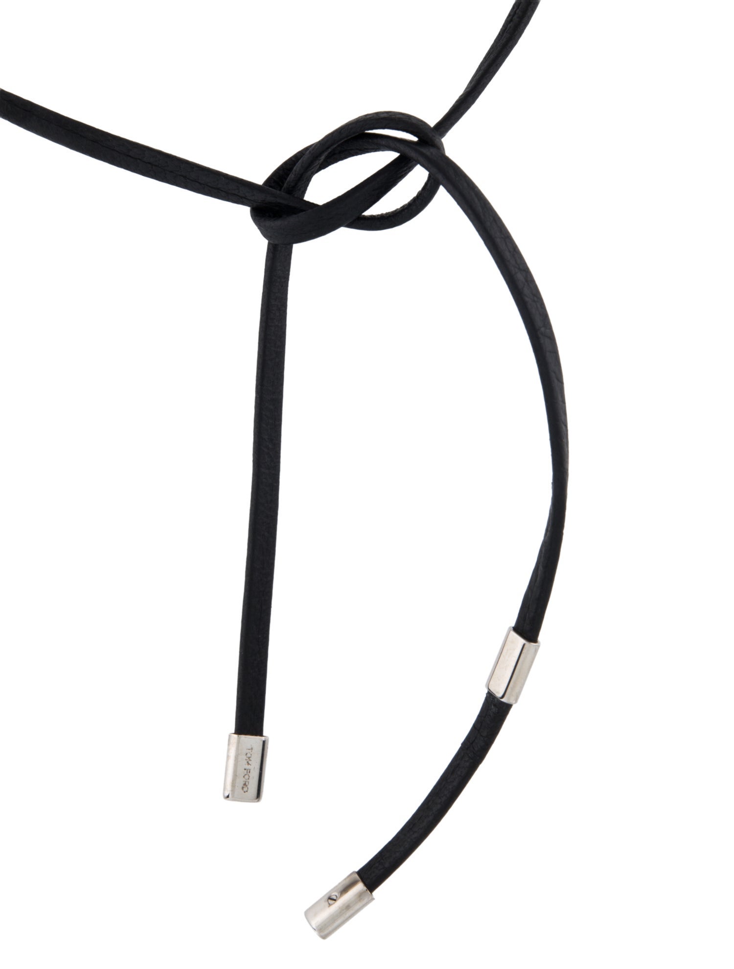 Tom Ford Leather Lariat Necklace
