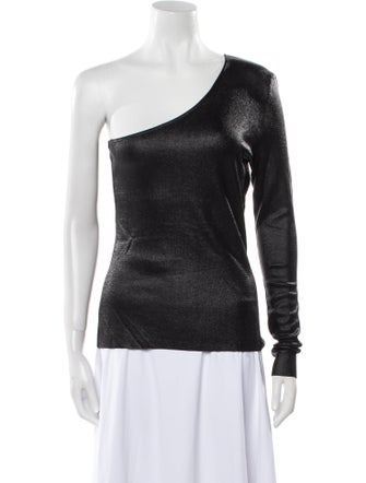 Tom Ford One-Shoulder Long Sleeve Top