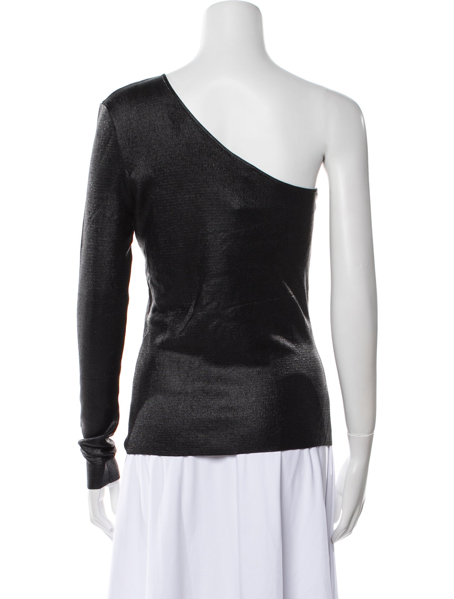 Tom Ford One-Shoulder Long Sleeve Top