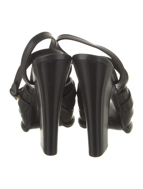 Tom Ford Leather Cutout Accent Sandals