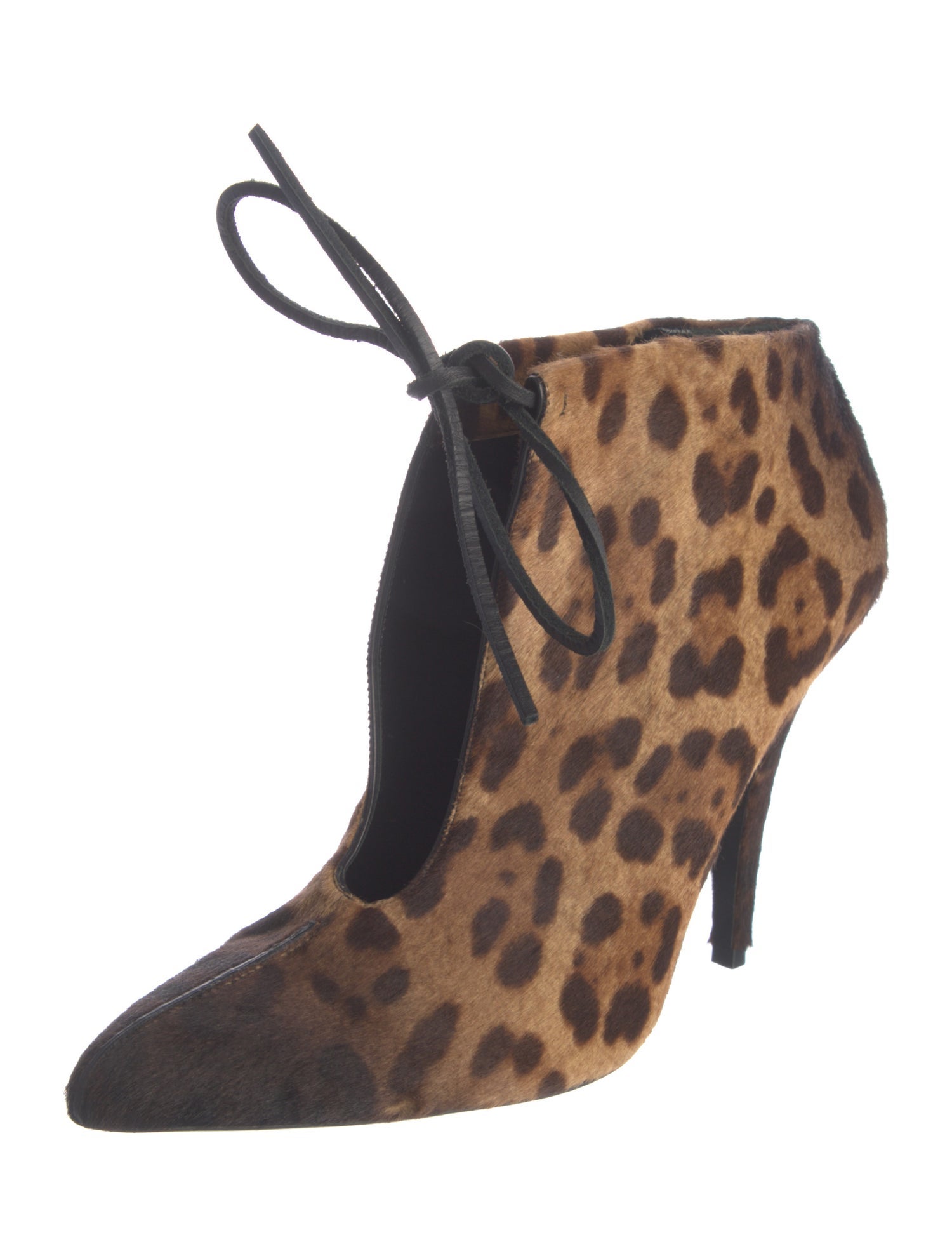 Tom Ford Ponyhair Animal Print Mules