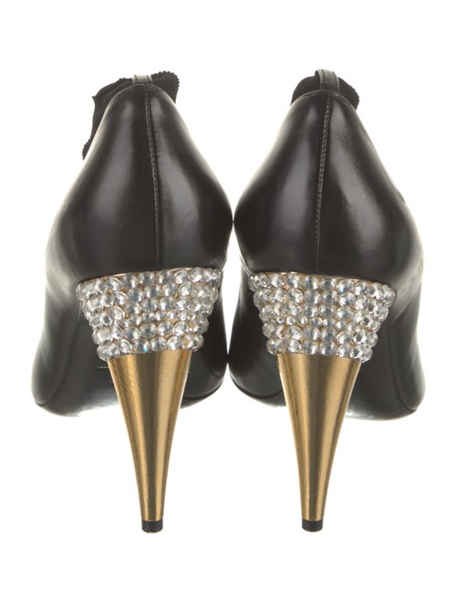Tom Ford Leather Crystal Embellishments Pumps