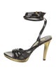 Tom Ford Patent Leather Leather Trim Embellishment Sandals