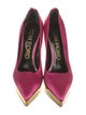 Tom Ford Satin Leather Trim Embellishment Pumps