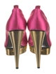 Tom Ford Satin Leather Trim Embellishment Pumps