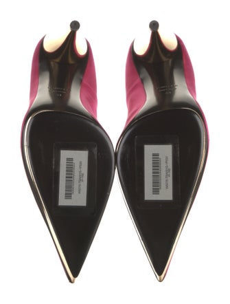 Tom Ford Satin Leather Trim Embellishment Pumps