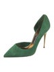 Tom Ford Suede Leather Trim Embellishment D'Orsay Pumps