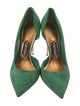Tom Ford Suede Leather Trim Embellishment D'Orsay Pumps