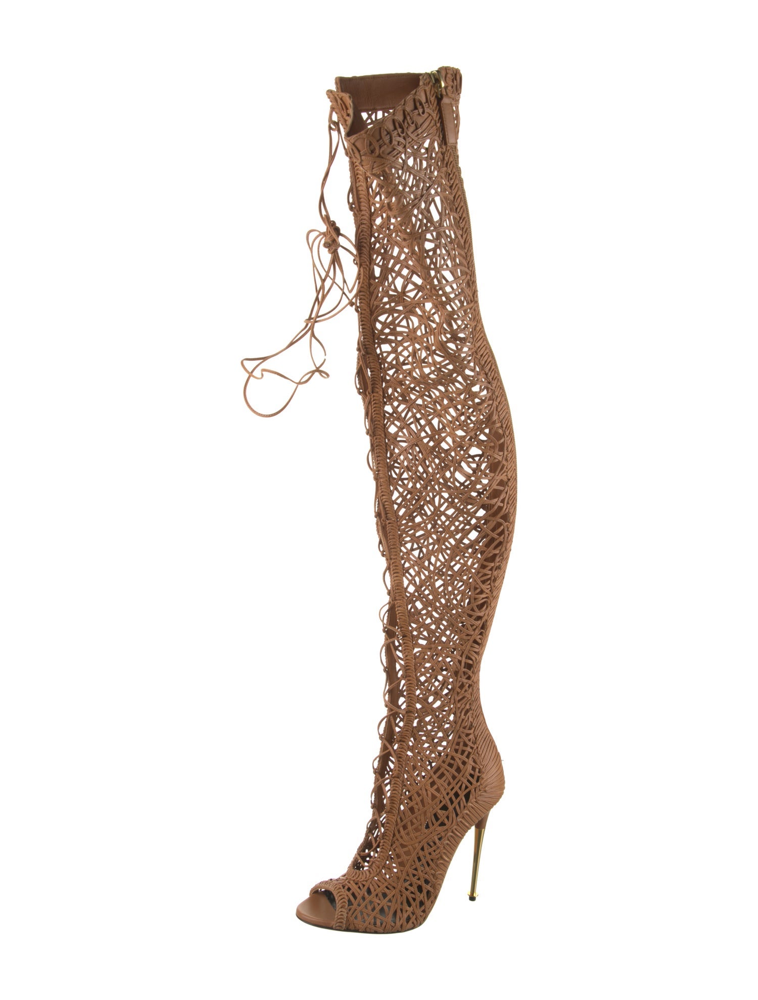 Tom Ford Leather Lace-Up Boots