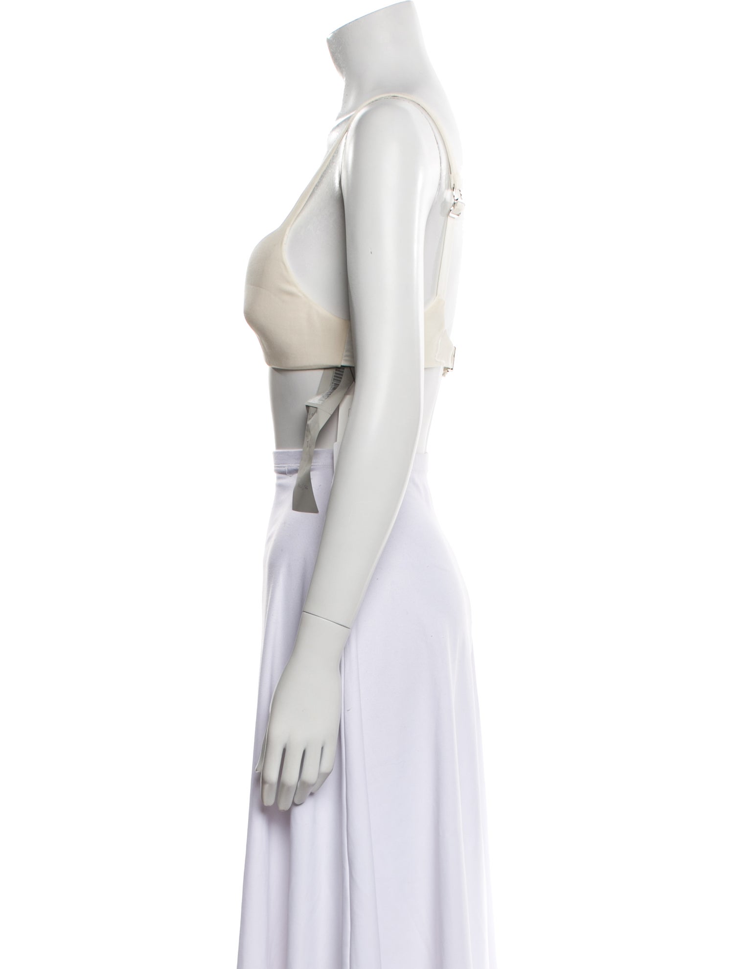 Tom Ford Silk V-Neck Crop Top