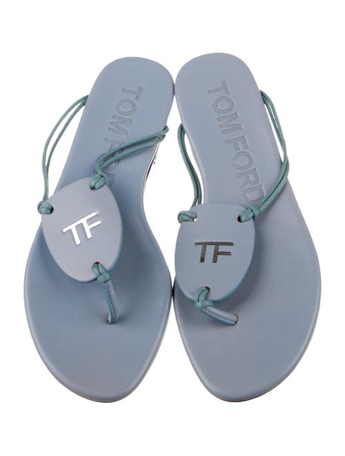 Tom Ford Leather T-Strap Sandals