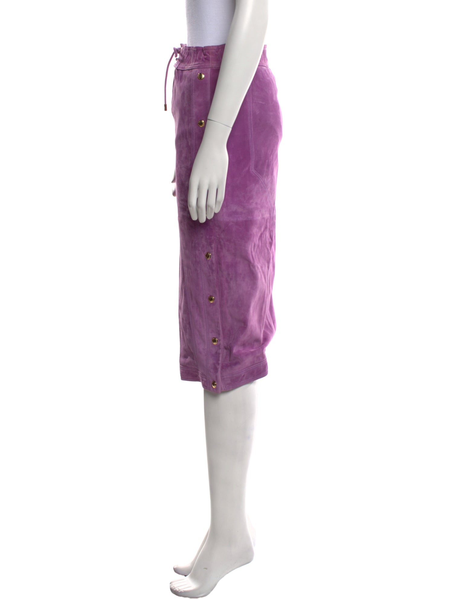 Tom Ford Leather Knee-Length Skirt