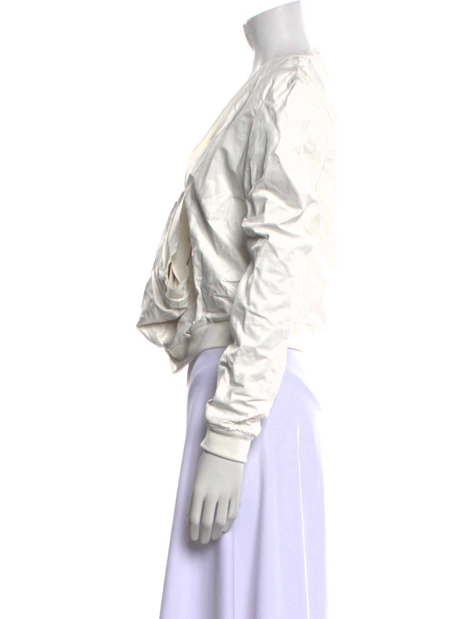 Tom Ford V-Neck Long Sleeve Crop Top