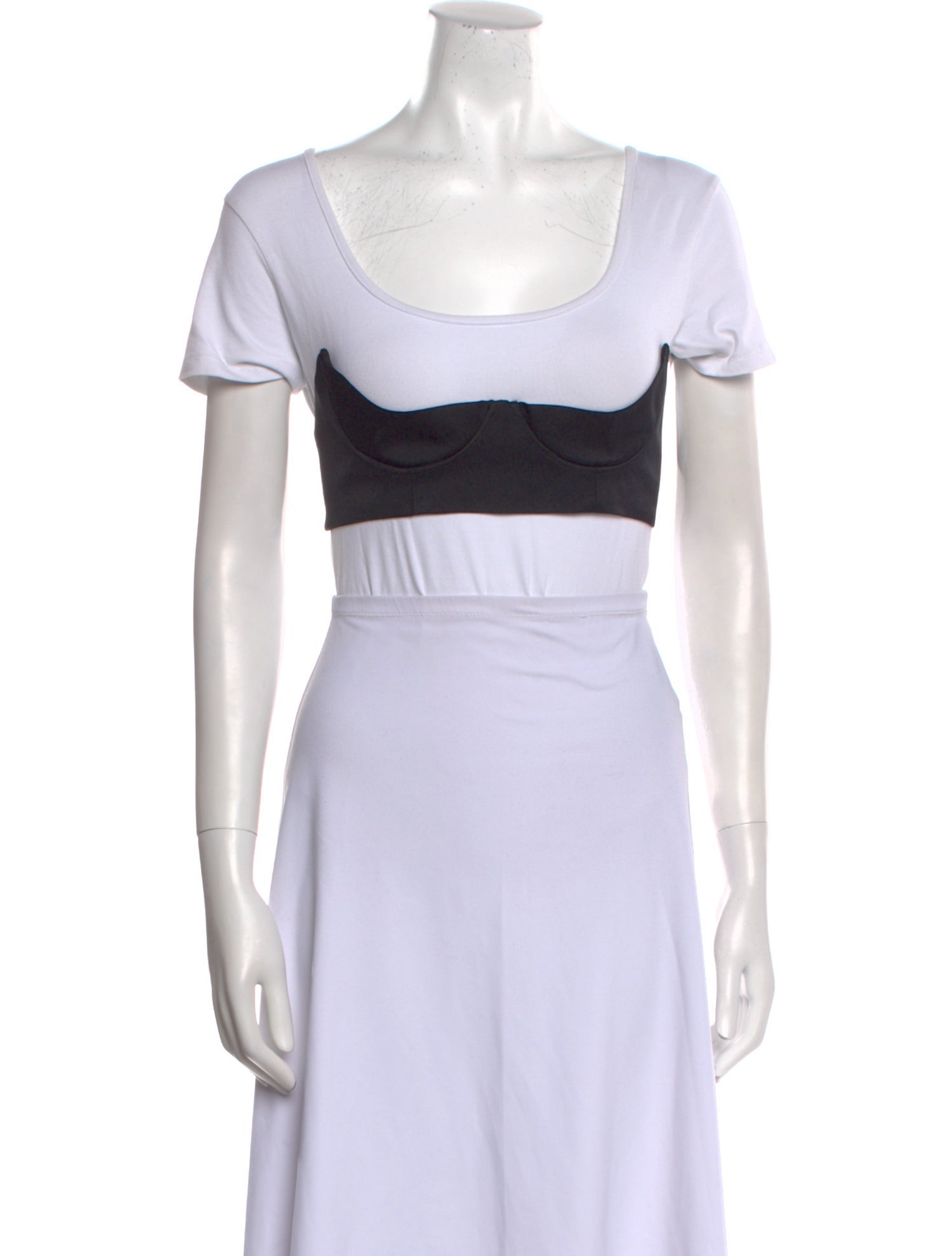 Tom Ford Satin Scoop Neck Crop Top