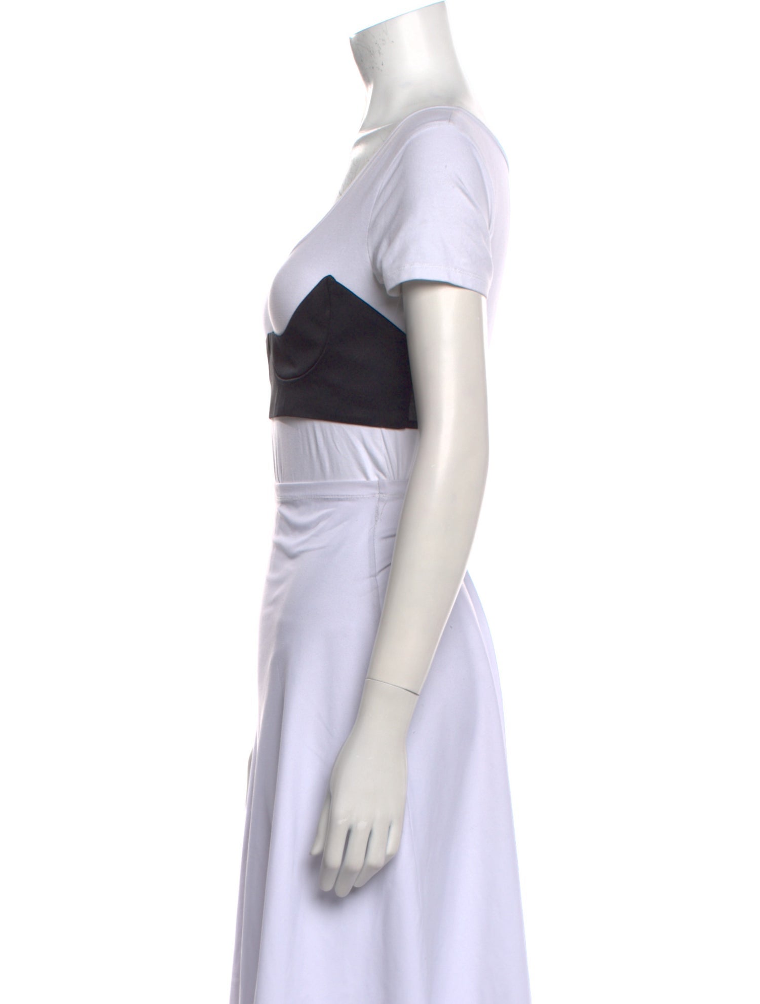 Tom Ford Satin Scoop Neck Crop Top