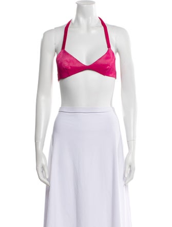 Tom Ford Lamb Fur Halterneck Crop Top