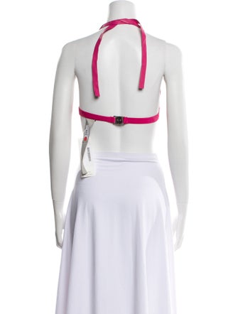 Tom Ford Lamb Fur Halterneck Crop Top