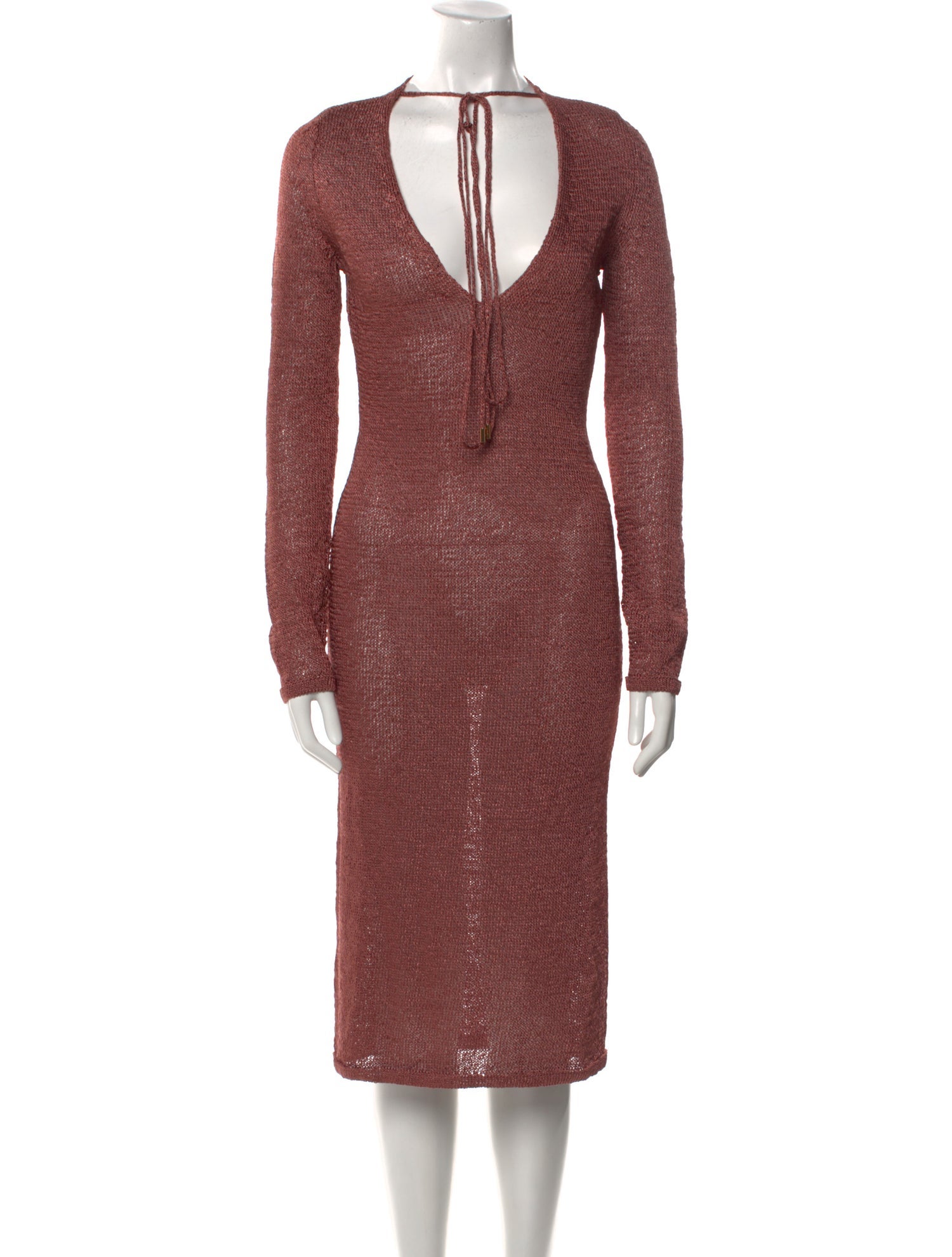 Tom Ford V-Neck Midi Length Dress