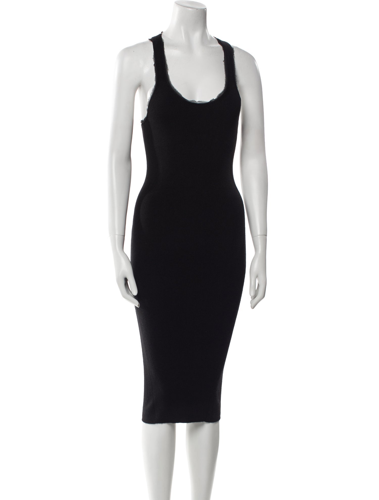 Tom Ford Scoop Neck Midi Length Dress