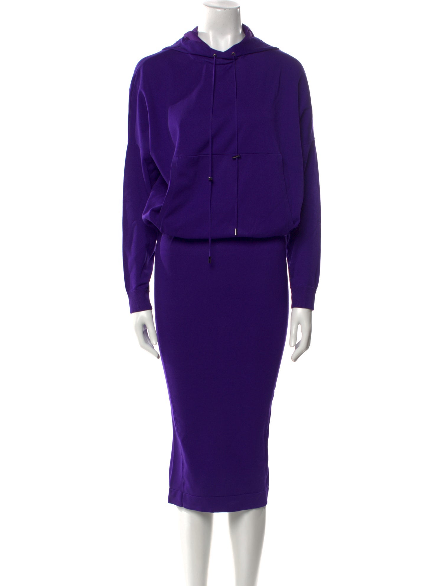 Tom Ford Mock Neck Midi Length Dress