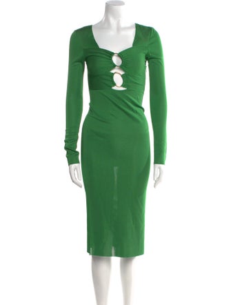 Tom Ford Square Neckline Midi Length Dress