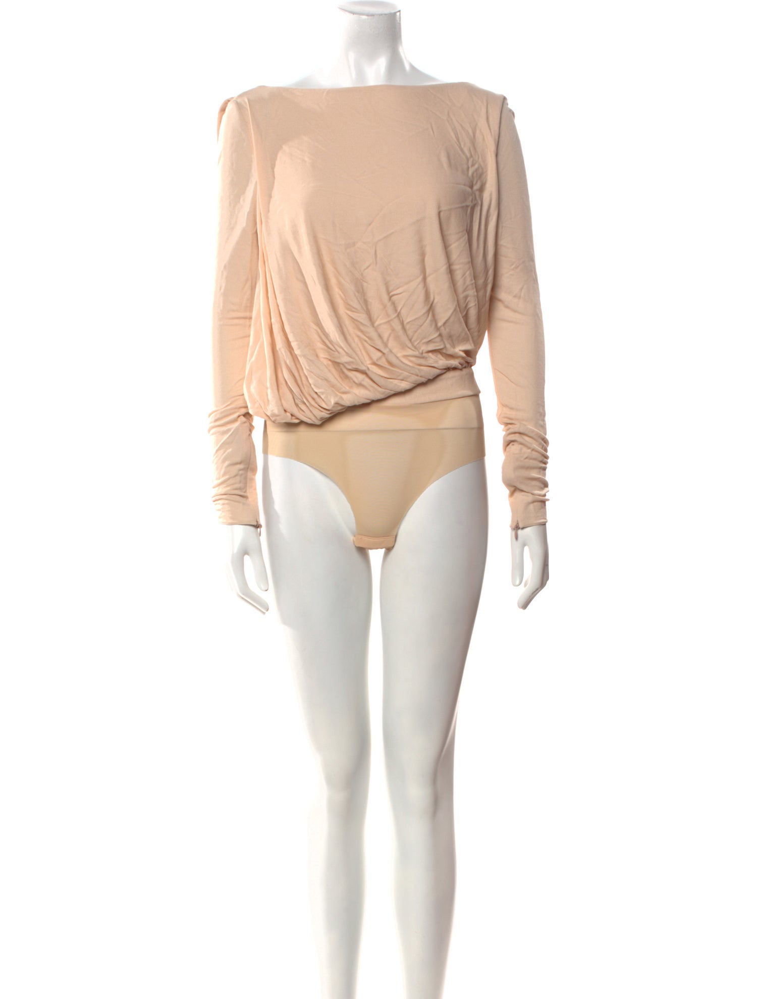 Tom Ford Bateau Neckline Long Sleeve Bodysuit