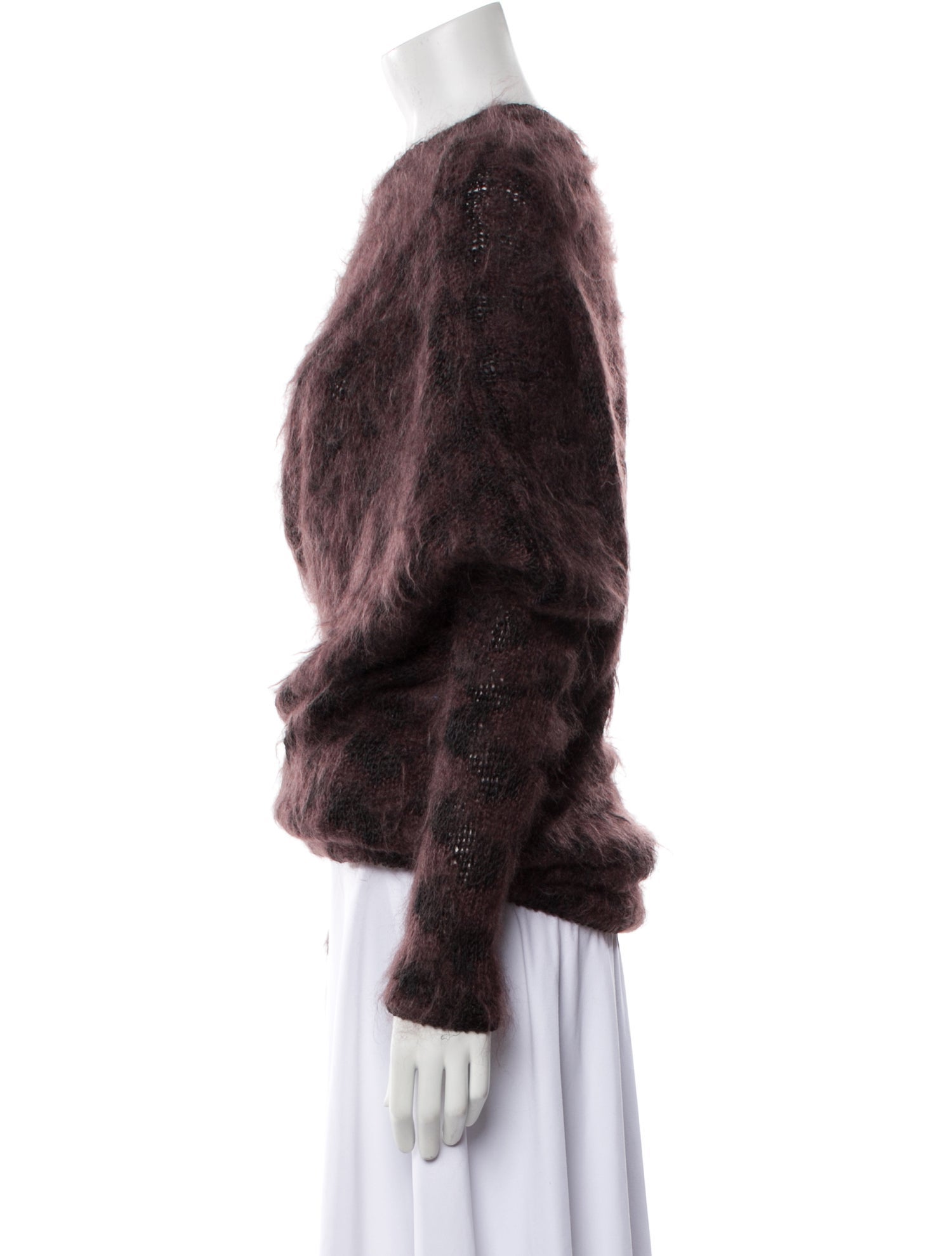 Tom Ford Mohair One-Shoulder Sweater