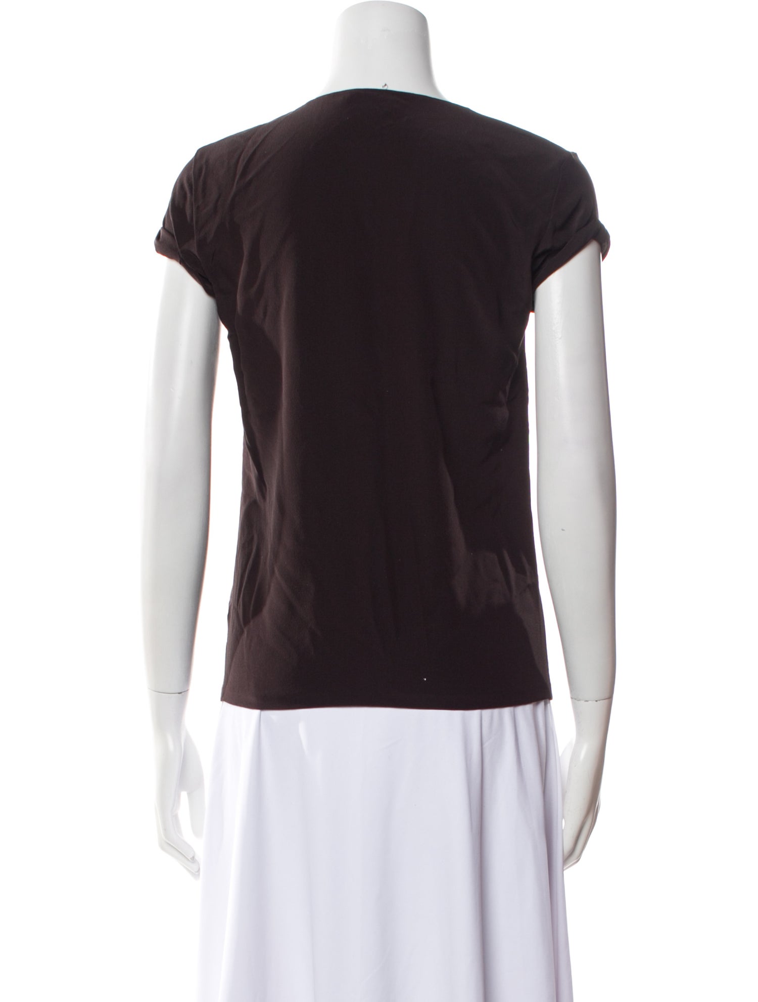 Tom Ford Silk Scoop Neck T-Shirt