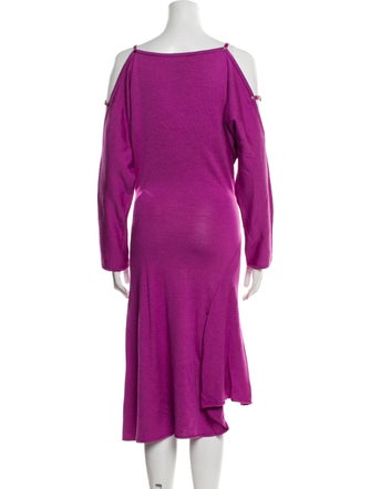 Tom Ford Bateau Neckline Midi Length Dress