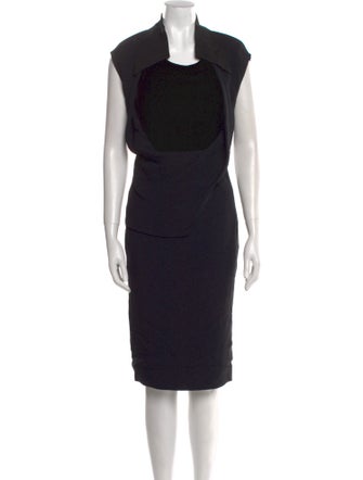 Tom Ford Virgin Wool Midi Length Dress