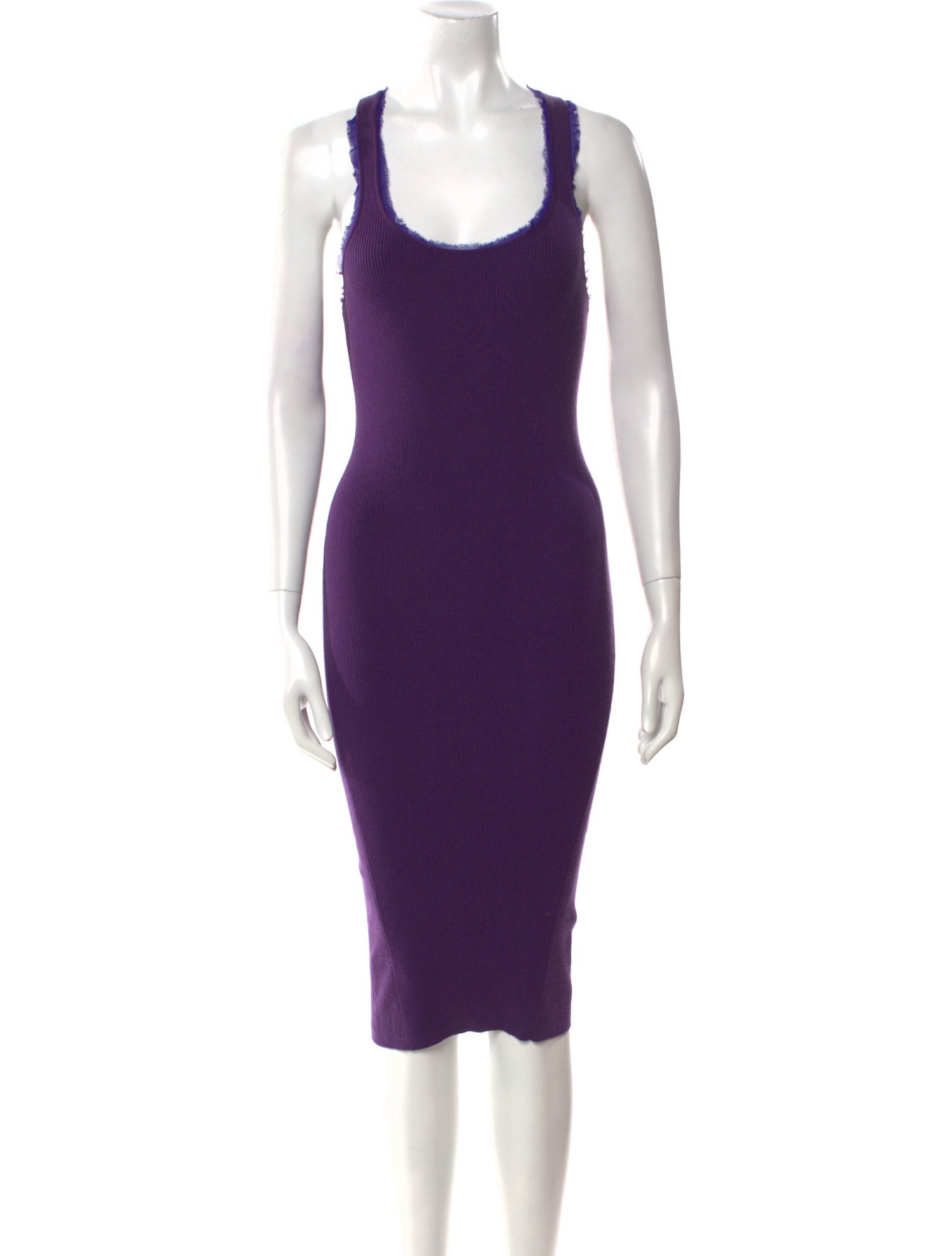 Tom Ford Scoop Neck Midi Length Dress