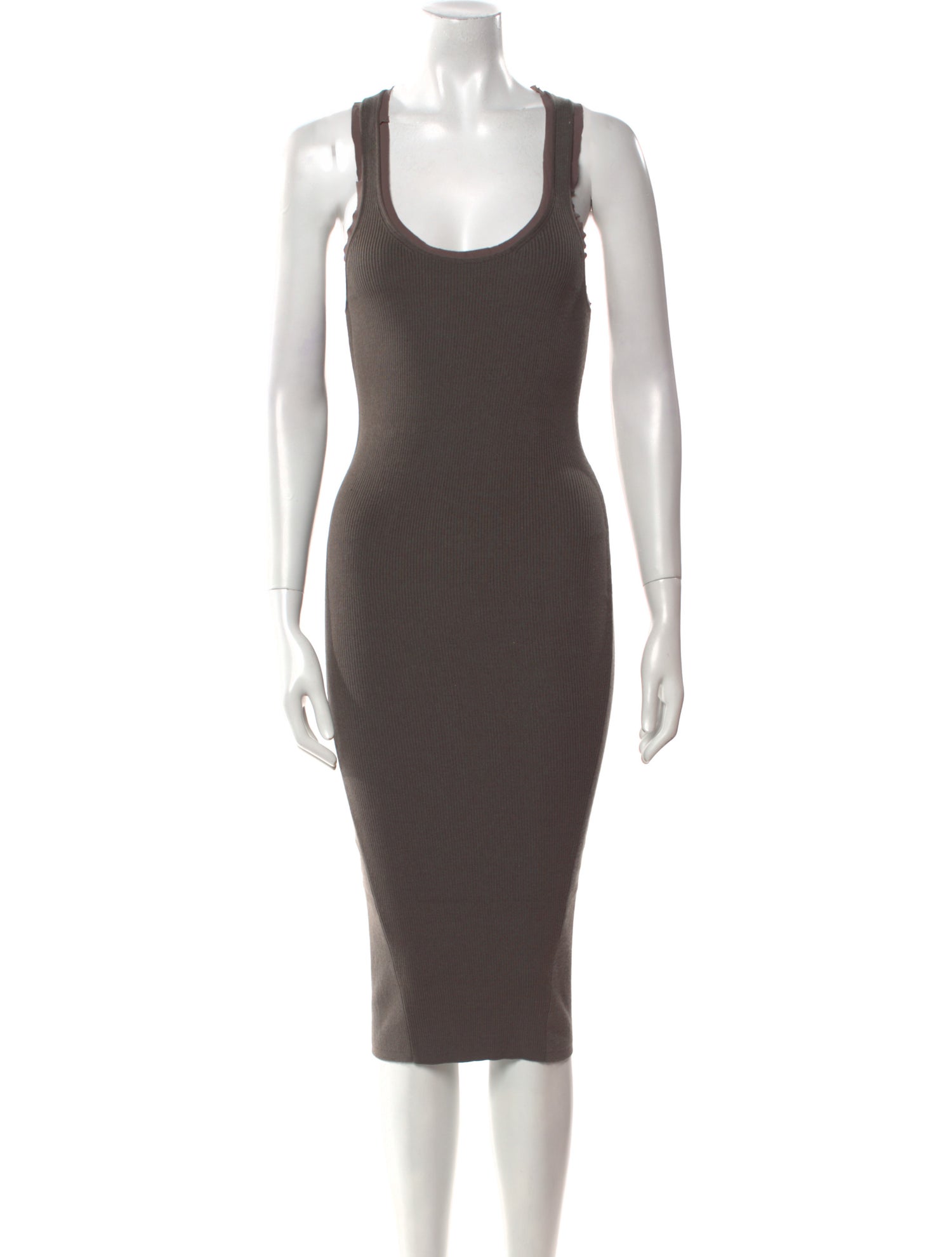 Tom Ford Scoop Neck Midi Length Dress