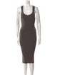 Tom Ford Scoop Neck Midi Length Dress