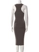 Tom Ford Scoop Neck Midi Length Dress