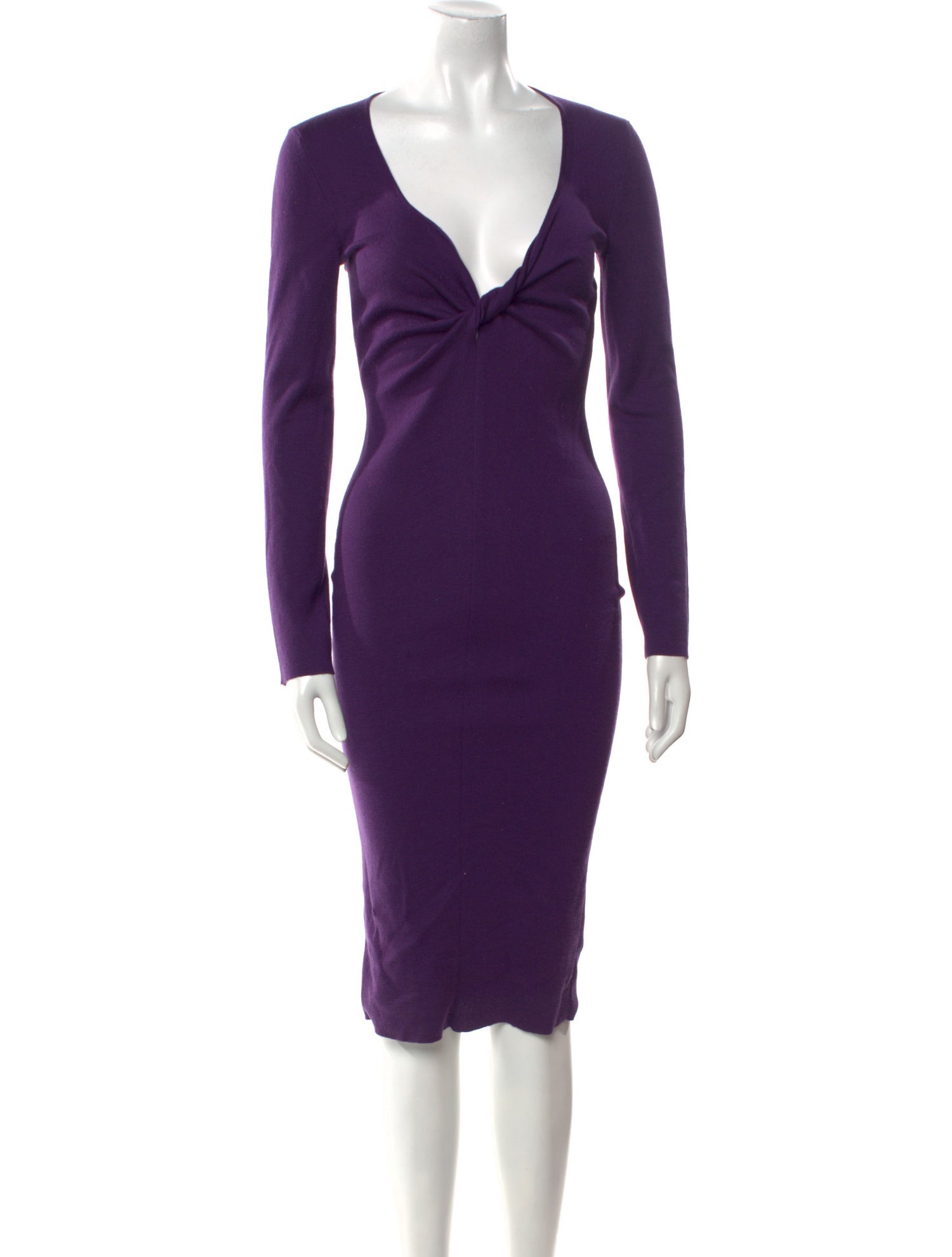 Tom Ford V-Neck Midi Length Dress