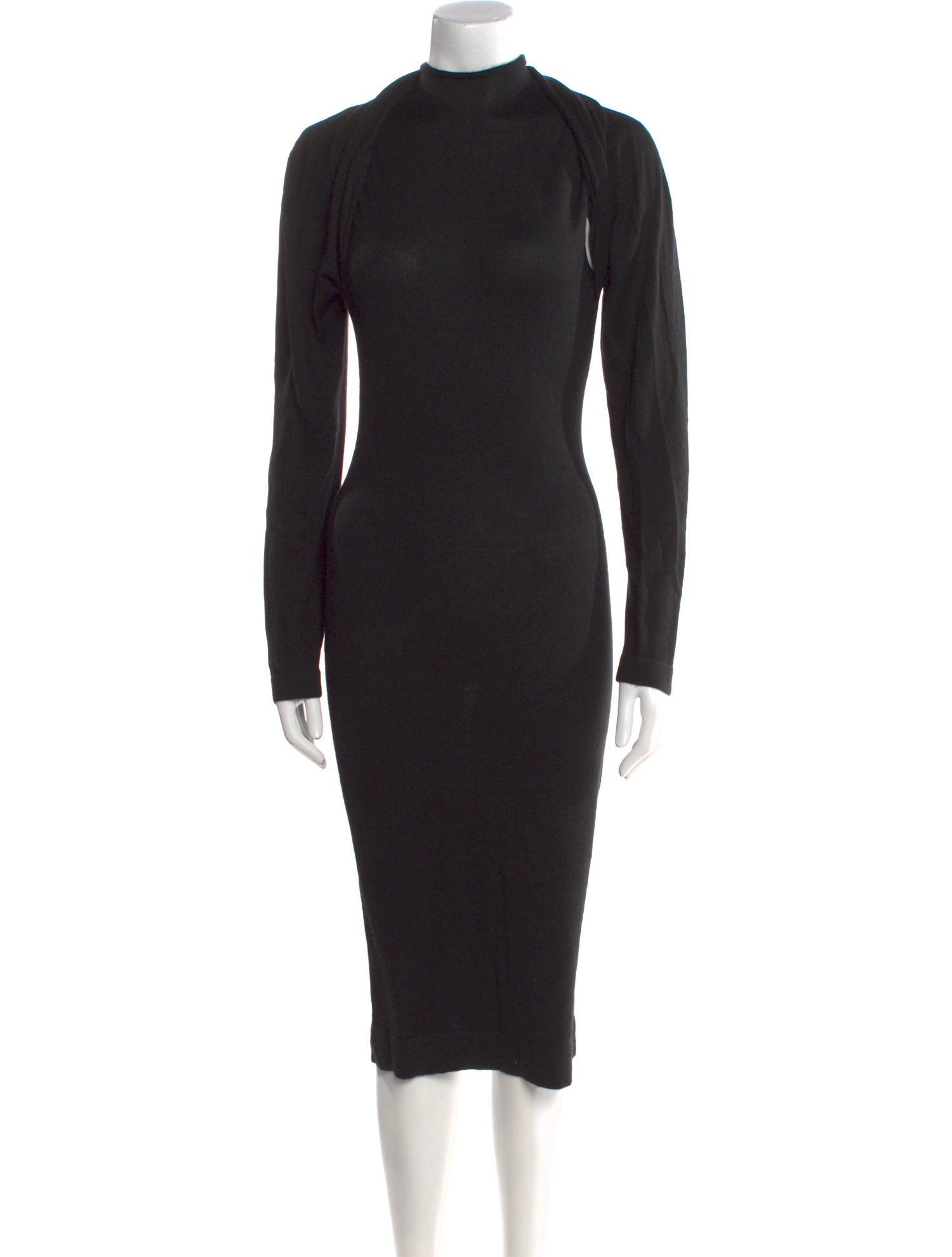 Tom Ford Mock Neck Midi Length Dress