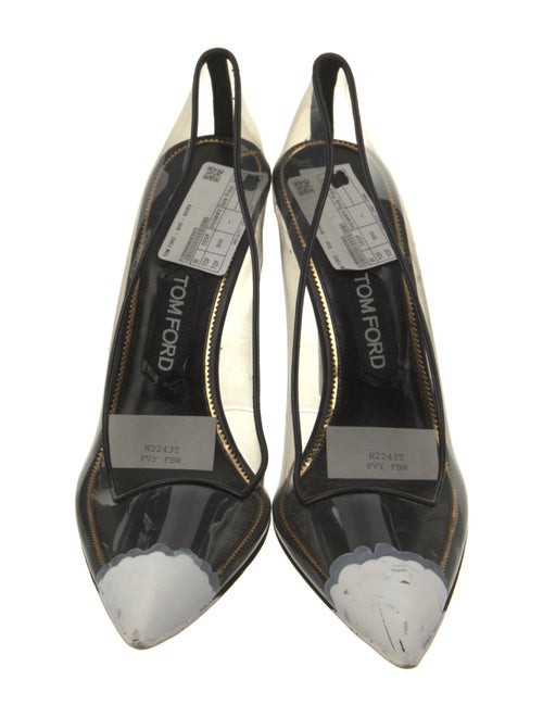 Tom Ford PVC Leather Trim Embellishment Pumps