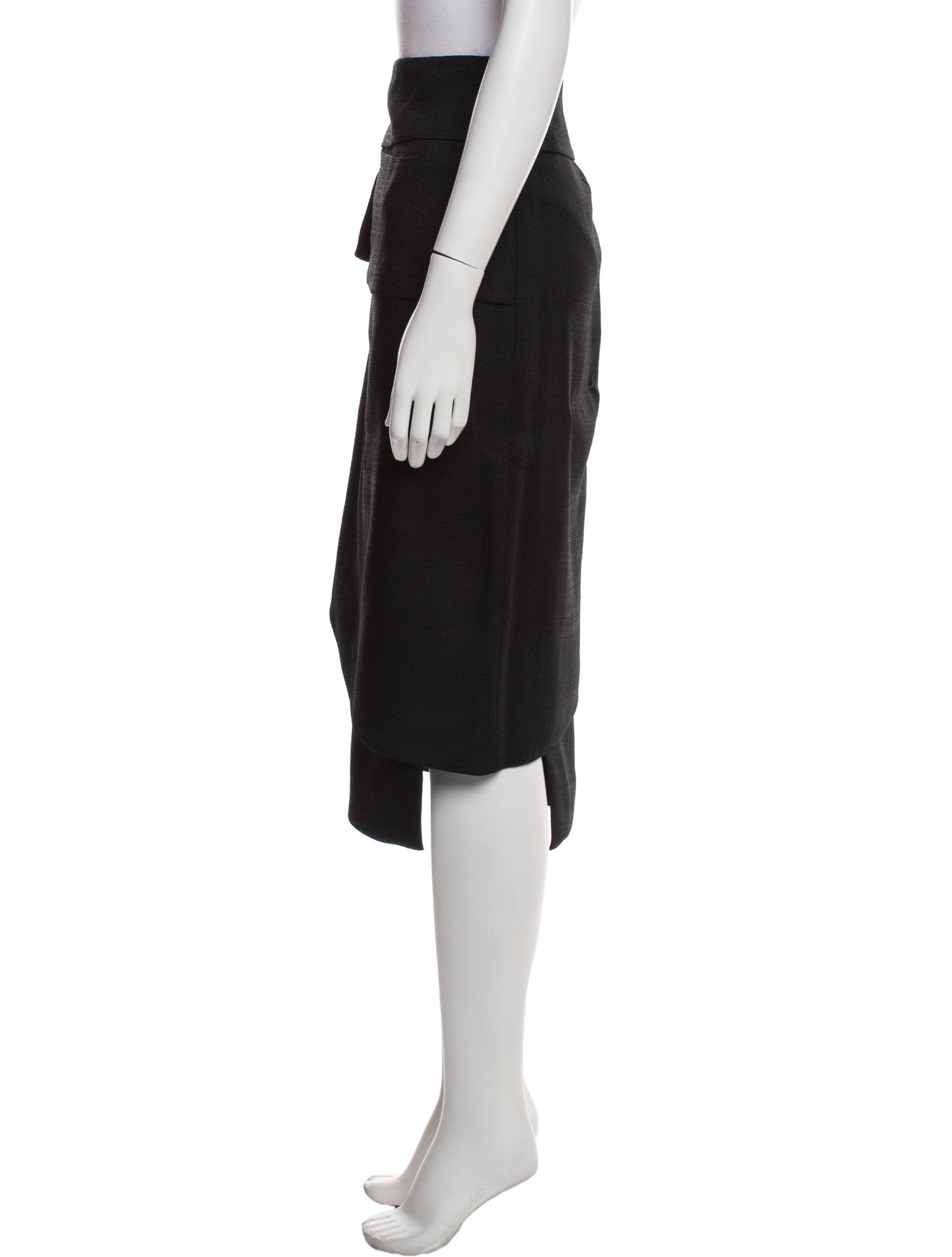 Tom Ford Virgin Wool Midi Length Skirt