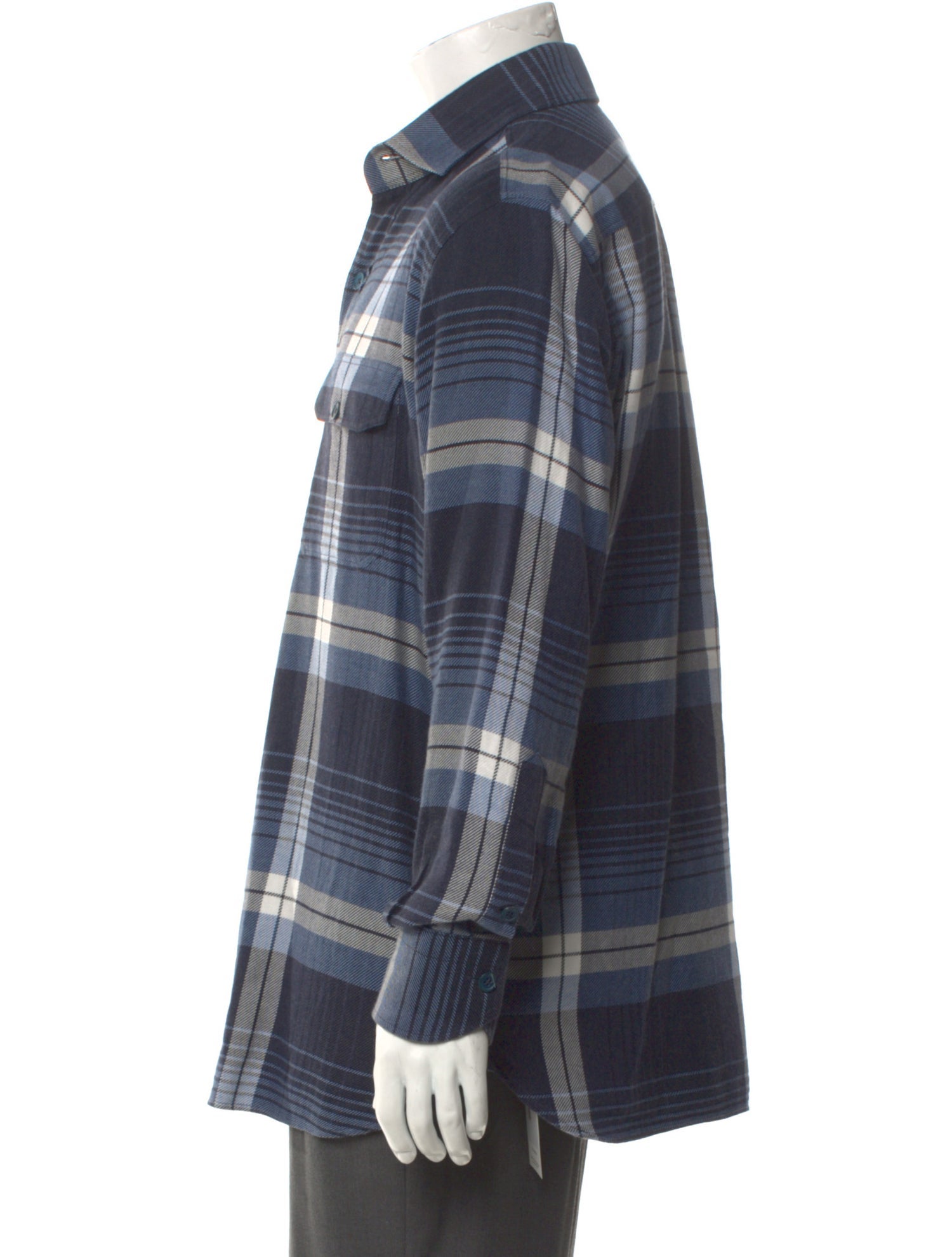 Tom Ford Plaid Print Long Sleeve Shirt