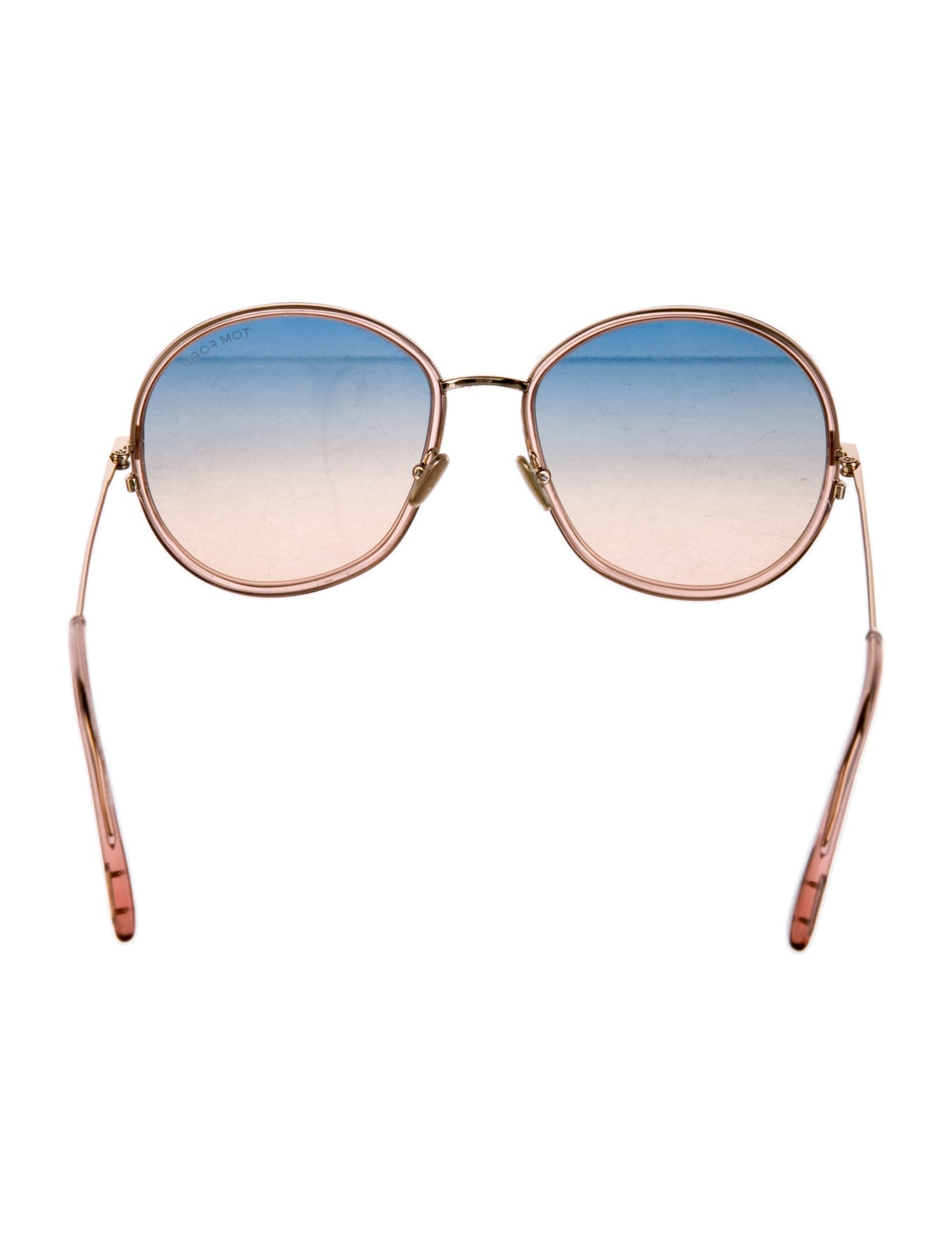 Tom Ford Round Gradient Sunglasses
