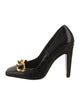 Tom Ford Leather Chain-Link Accents Pumps