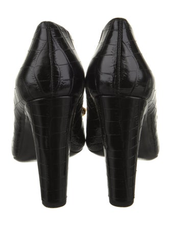 Tom Ford Leather Chain-Link Accents Pumps