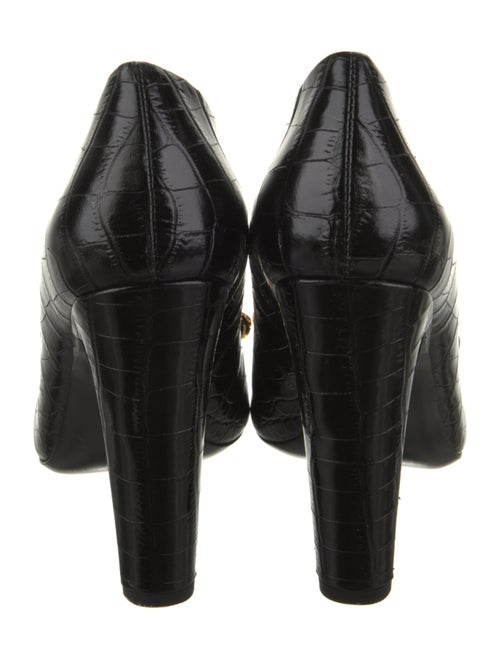 Tom Ford Leather Chain-Link Accents Pumps