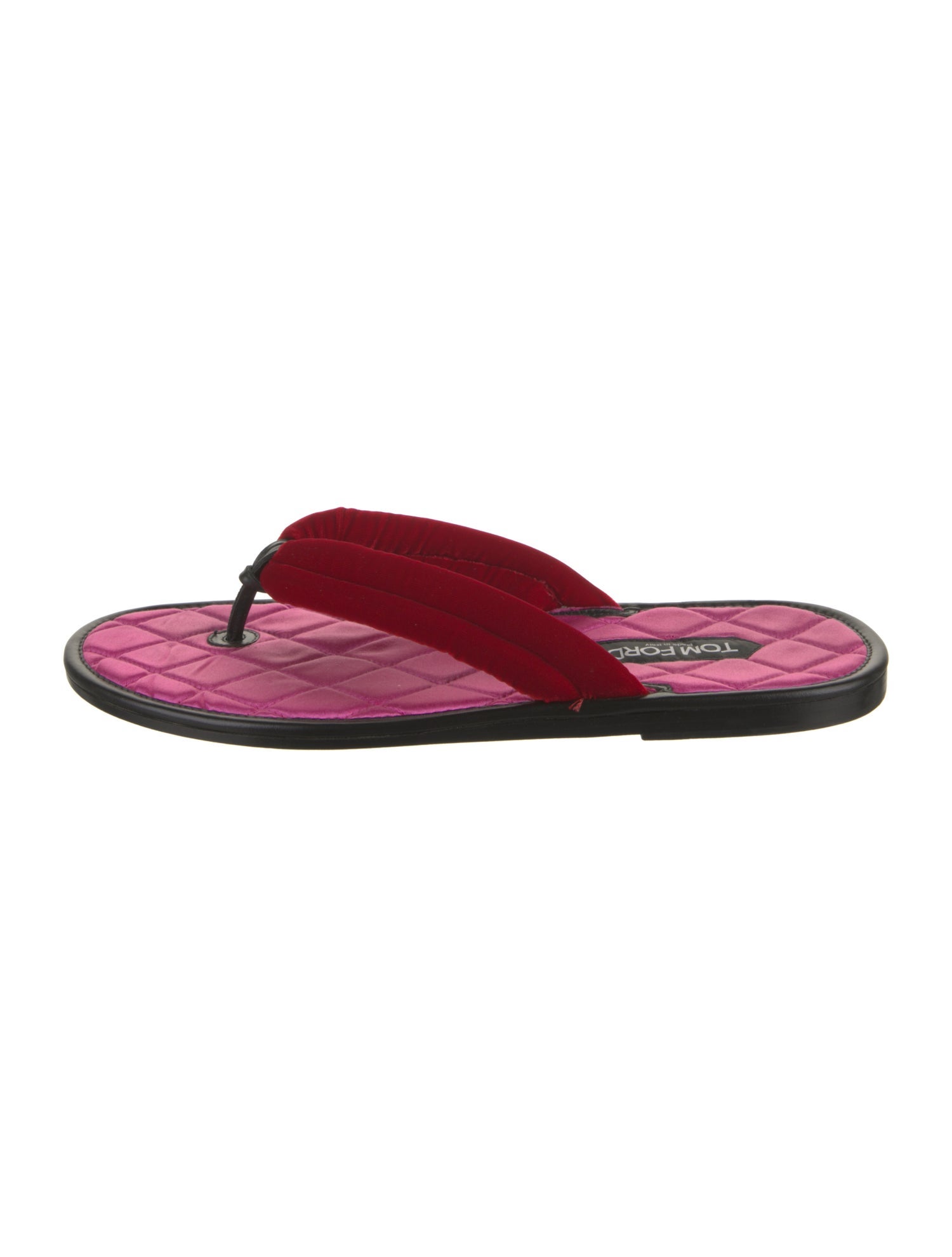 Tom Ford Velvet Flip Flops