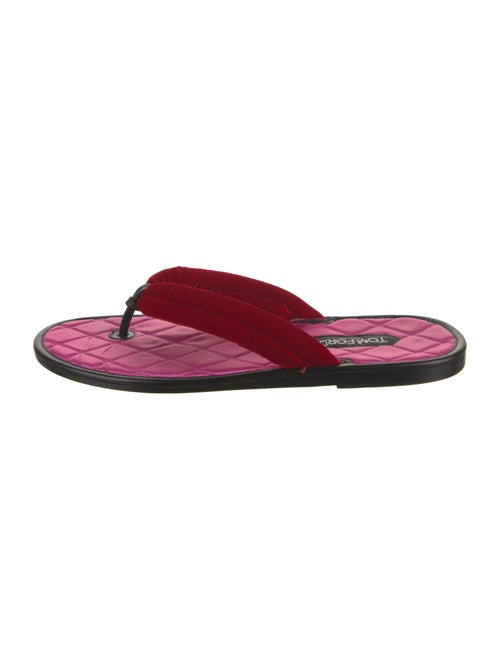 Tom Ford Velvet Flip Flops
